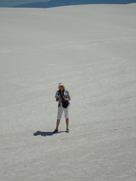 At White Sands, NM; photo by Donna Tang  